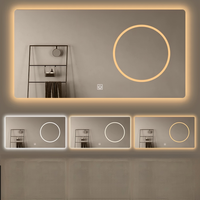 Espejo Inteligente de Alta Calidad, Antivaho, Impermeable, Retroiluminado y Antioxidante para Baños de Villas de Lujo