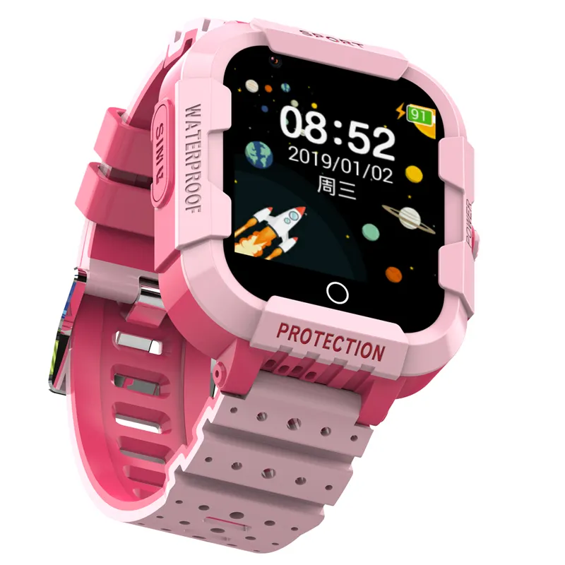 Relógio smartwatch quadrado 4g, venda quente, 2021, gps, bebê, com resposta de chamada, ios, rastreador, monitoramento de crianças
