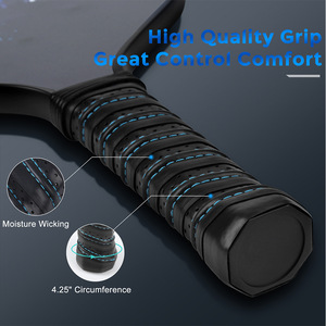 Ensemble de raquettes de pickleball avec 4 balles et sac de transport, équipement de sport de plein air léger pour adultes, design tendance - Product Image 4