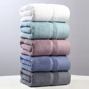 Toalha de banho personalizada 100% algodão, toalha grossa para banheiro, rosto, chuveiro, para adultos