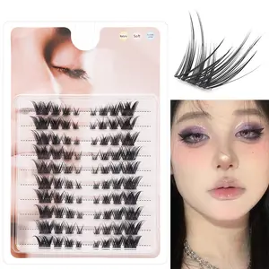 Wholesale Cluster Eyelash Kit DIY Individual Eyelash Extensions Clusters Foxy Wings Clusters Eyelashes