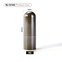 8g plastique galvanoplastie balle en forme de rouge à lèvres baume à lèvres Tubes rouge à lèvres Tube haute brillance pâte conteneurs emballage cosmétique