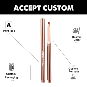 Maquillage étanche à la transpiration cosmétiques de haute qualité longue durée crémeux lisse pour les lèvres <span class=keywords><strong>Rose</strong></span> doré Lip Liner - Product Image 6