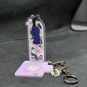 Porte-clés personnalisé en plastique transparent Porte-clés en acrylique Porte-clés porte-bonheur Logo Cartoon Glitter Figure Stand <span class=keywords><strong>Anime</strong></span> Acrylique Personnalise Porte-clés - Product Image 1