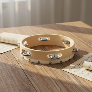 Tambourin en bois pour enfant, instrument <span class=keywords><strong>de</strong></span> musique <span class=keywords><strong>à</strong></span> percussion, jouet d'apprentissage, tambourin <span class=keywords><strong>à</strong></span> main en bois - Product Image 3
