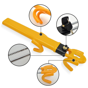 Verrou de volant <span class=keywords><strong>antivol</strong></span> portable en alliage d'aluminium en forme de U Micora <span class=keywords><strong>pour</strong></span> voiture avec 2 clés (longueur 48,5-70 cm) - Product Image 6