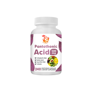 Capsules d'acide pantothénique à marque privée OEM avec supplément de calcium pour la santé des os et la fonction énergétique - Product Image 1