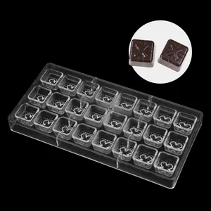 Gift Hard PC Heart Rose Chocolate DIY Pastry Tools Polycarbonate Chocolate Mold