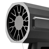 Souffleur à feuilles sans fil 21V 320W, souffleur turbo portatif 60000 tr/min, moteur sans balais 53mm, force de 1200g, 10000mAh pour jardin, allée, voiture