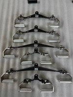 Gym Strength Training Lat Pull Down Bar Nouvelle version Aluminium Wide Mag Hand Grips Dernier câble rotatif à 360 degrés Ensemble de 3 pièces