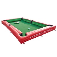 Table de billard gonflable portable professionnelle Zhenmei, jeu de football de table, billard, snooker, 8mx4m, PVC, capacité 500kg, 12 personnes