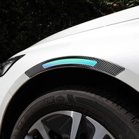 Autocollant de protection universel pour passage de roue en fibre de carbone lumineuse, auto-adhésif, pour décoration extérieure automobile