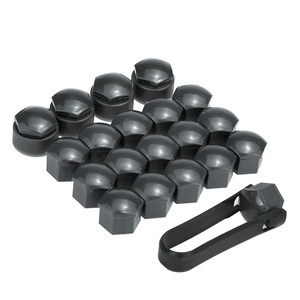 Ensemble de 16+4 pièces de capuchons de boulons de roue de voiture universels de 17 mm, capuchons de verrouillage - Product Image 1