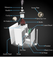 Diffuseur d'arômes intelligent sans eau CNUS S600, à fixation murale, commande par application, machine à nébulisation de parfum pour hôtel et maison, 200 ㎡