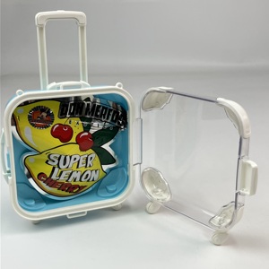 Sachet en film holographique Mylar de qualité alimentaire pour <span class=keywords><strong>biscuits</strong></span> et bonbons, 3,5 g, pochette découpée en forme avec fermeture éclair anti-odeur, impression numérique personnalisée - Product Image 4