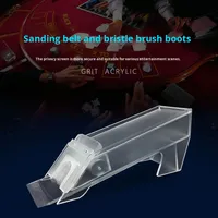 Chaussette de croupier de Baccarat, design translucide givré, brosse anti-triche, outil de croupier standard, disponible pour 1 à 8 jeux, personnalisation possible