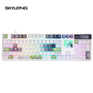 คีย์บอร์ดเกมมิ่งแบบกลไก <span class=keywords><strong>SKYLOONG</strong></span> GK104Pro รุ่นใหม่ล่าสุด ขนาดเต็ม พร้อมไฟ RGB LED ด้านหลัง ระบบเสียงคู่ รองรับ Gateron+ แบตเตอรี่ 4000mAh - Product Image 5
