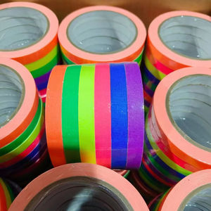 Cinta Fluorescente Reactiva a los Rayos UV, Tela de Algodón Adhesiva, Cinta Luminosa Reactiva a la Luz Negra para Decoraciones de Fiesta y Manualidades - Product Image 1