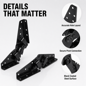 Bisagras ajustables de acero modernas y duraderas para sofá cama con patas plegables ajustables - Product Image 2