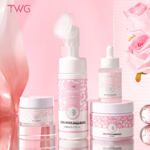TWG RTS Crema <span class=keywords><strong>Viso</strong></span> al Collagene in Offerta, Siero per la Cura della Pelle, Maschera Idratante al Collagene, Spazzola per Lavaggio <span class=keywords><strong>Viso</strong></span>, <span class=keywords><strong>Set</strong></span> per la Cura della Pelle al Collagene Sbiancante - Product Image 1
