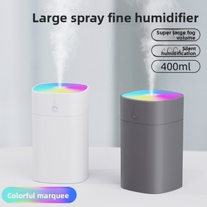 Xách tay 400ml USB tạo độ ẩm không ồn ào mini máy tính để bàn khuếch tán không khí với ánh sáng cho xe nhà làm việc cho hộ gia đình sử dụng - Product Image 4
