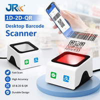 Escáner de Código de Barras de Escritorio de Alta Precisión JR P5, Lector Rápido de Códigos QR 1D y 2D, Sensor USB con Cable para Terminal POS