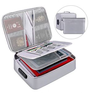 Sac de rangement pour documents avec logo personnalisé, grande capacité, ignifuge et imperméable, durable, organiseur de voyage avec serrure - Product Image 2