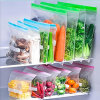 China Fabrikant Prijs Op Maat Bedrukte Ziplock Zakken Rits Plastic Groente Zak Ziplock Transparante Plastic Groente Verpakkingszak