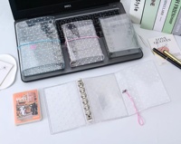 Pochette de classeur A7 en PVC ultra-transparente, style minimaliste, impression personnalisée M5 A6