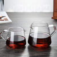 Carafe à café en verre borosilicate haute résistance 400ML 600ML, pot transparent résistant à la chaleur avec poignée