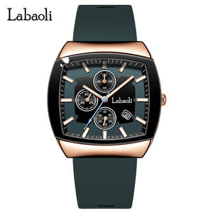 Labaoli Lapaoli Explosions Watch Calendar Business Waterproof Watch Luminous Silicone Tape Men's Watch Wholesale - Product Image 5