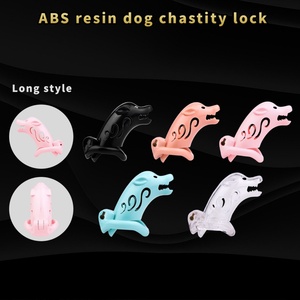 Cage de chasteté en résine pour homme, élégante et confortable, avec verrou de chasteté, cage à pénis, verrou de sperme, jouets sexuels SM pour couple, vente en gros - Product Image 4
