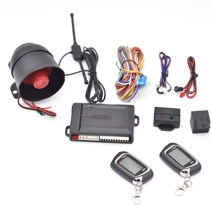 universal 2 vías coche alarma coche remoto motor arranque sistema de alarma  inteligente coche sistema de alarma