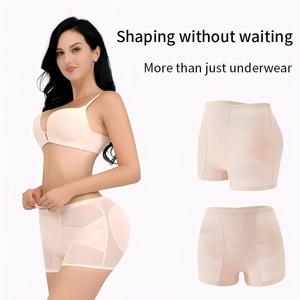 Pantaloncini Modellanti da Donna ad Alta Elasticità, Neri e Color Albicocca, Traspiranti, Effetto Push-Up, Snellenti per la <span class=keywords><strong>Vita</strong></span> - Product Image 3