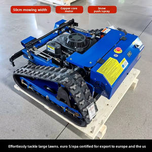 Cortacésped industrial a gasolina de 7 HP y 4 tiempos con orugas, control remoto, cuchilla giratoria para eliminación de maleza y función de mulching - Product Image 3