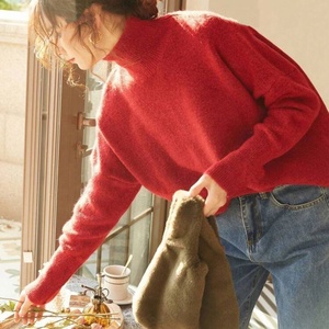 Maglione a Collo Alto in Maglia Larga Tinta Unita da Donna Autunno Inverno 2025 - Disponibile in Più Colori - Product Image 6