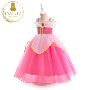 Costume de princesse d'Halloween pour filles, glace, neige, nouvelle robe de princesse <span class=keywords><strong>Aurore</strong></span>, <span class=keywords><strong>la</strong></span> <span class=keywords><strong>Belle</strong></span> <span class=keywords><strong>au</strong></span> <span class=keywords><strong>bois</strong></span> <span class=keywords><strong>dormant</strong></span>, robe de princesse pour filles, épaules dénudées, tulle, spectacle de vacances - Product Image 2