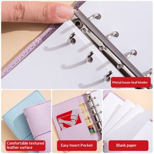 Carnet à feuilles mobiles relié rigide personnalisé M5 A5, journal de voyage, carnet de poche portable, carnet de comptes - Product Image 3