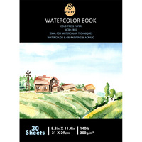Carnet de croquis A4 pour aquarelle - Bloc d'art et de croquis premium épaissi 300 g/m² personnalisable avec votre propre logo