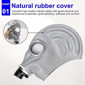 Masker Gas Tipe 59 Berkualitas Tinggi Baru, Pelindung Gas dengan Filter Karbon Aktif, Masker Debu yang Dapat Digunakan Kembali - Product Image 2
