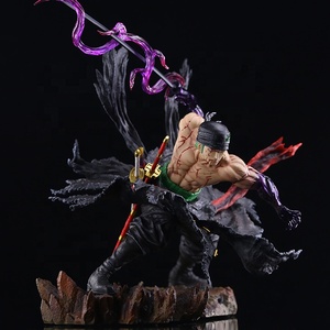Figura de <span class=keywords><strong>Anime</strong></span> de Roronoa Zoro de <span class=keywords><strong>One</strong></span> <span class=keywords><strong>Piece</strong></span>, Dos Cabezas Intercambiables, Estilo de Espada Única, Versión Ensangrentada, Modelo Coleccionable - Product Image 5