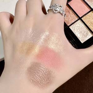 พาเลทอายแชโดว์แบบพับได้พร้อมกระจกชุดอายแชโดว์สำหรับแต่งหน้าใช้เดินทางแบบ2024 6สี - Product Image 5