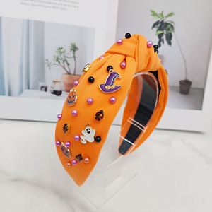 ربطات رأس للبيع بالجملة في الهالوين إكسسوارات شعر الخفافيش الأبيض والأسود الإبداعية شخصية النمط الداكن لعطلة الحفلات - Product Image 4