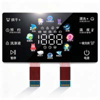 Panel Layar Digital Mesin Cuci Kualitas Tinggi Harga Murah Custom Pabrik, Stiker Kontrol Overlay Grafis Cetak