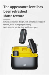 Système de microphone sans fil double J13Pro 2-en-1 avec collier intégré, entrées Lightning et USB-C, réduction de bruit et étui de batterie pour - Product Image 4