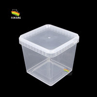 Fournisseurs de boîtes d'emballage de qualité alimentaire, boîte en plastique PP pour biscuits, boîte en plastique injecté de 2,5 L avec couvercle anti-effraction