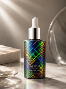 High-Precision Holographic Water Transfer Printing Film Featuring Geometric Rainbow <b>Grid</b> Patterns For Luxury Packaging - Product Image 3