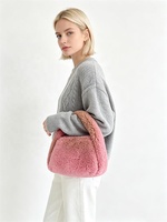 Sac à main mini en peluche Zeyu pour femme, mignon, en polaire Teddy, avec poignée supérieure, petit sac d'hiver, sac à main en fausse fourrure écologique, ODM