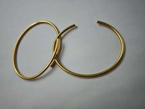 Pulsera con incrustaciones de oro de 18 quilates de lujo de gama alta de estilo de diseñador, joyería de moda de eslabones de cadena de oro de 18 quilates que no se desvanece - Product Image 4