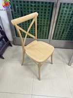 Chaise de banquet en chêne massif de qualité commerciale moderne, robuste, pour hôtel, mariage, fête, événement